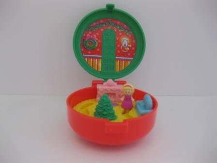 1993 McDonalds - Christmas Wreath Playset - Polly Pocket